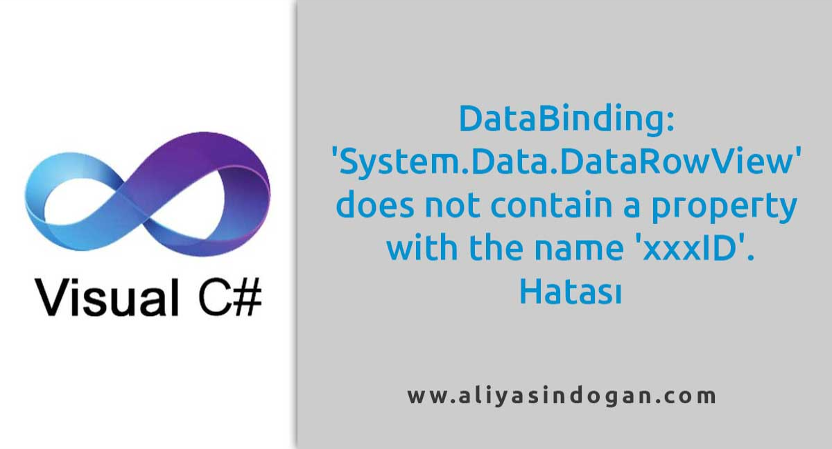 C# DataBinding System.Data.DataRowView Hatası | aliyasindogan.com